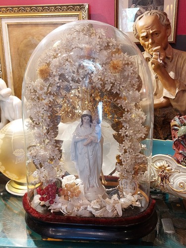 Globe verre mariage porcelaine - globe,
