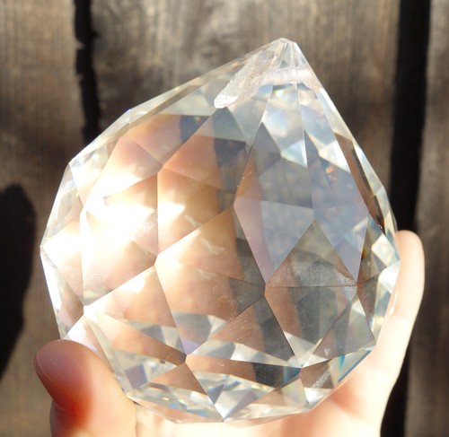 Tall cut crystal glass - tall,